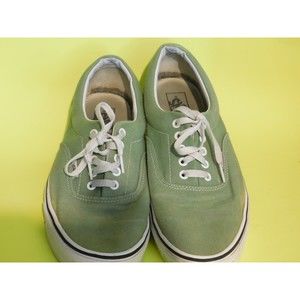 Vans Off the Wall Men's 12 Lace Up Canvas Green Shoes